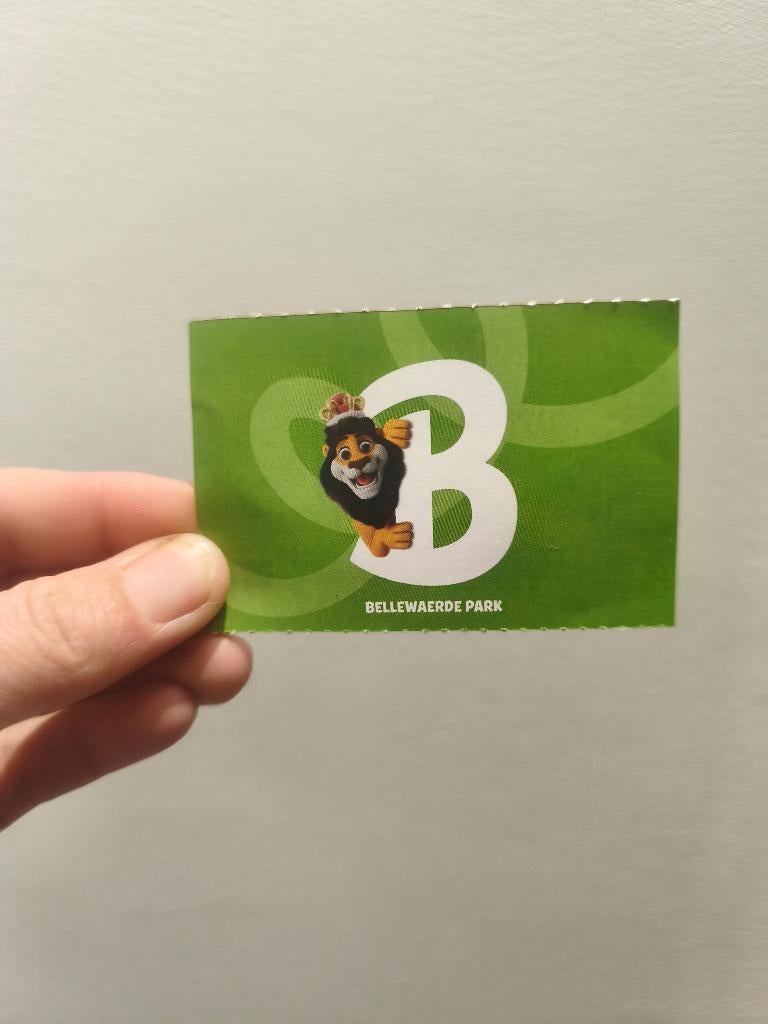 Ticket Bellewaerde, Tickets & Billets, Une personne, Ticket ou Carte d'accès