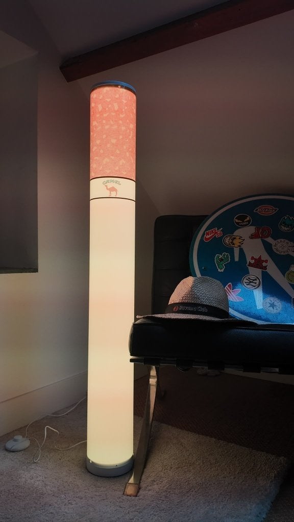Camel Blue lamp, Enlèvement ou Envoi, Neuf, Retro, Mancave, Uniek, Trendy, eyecatcher, 100 à 150 cm