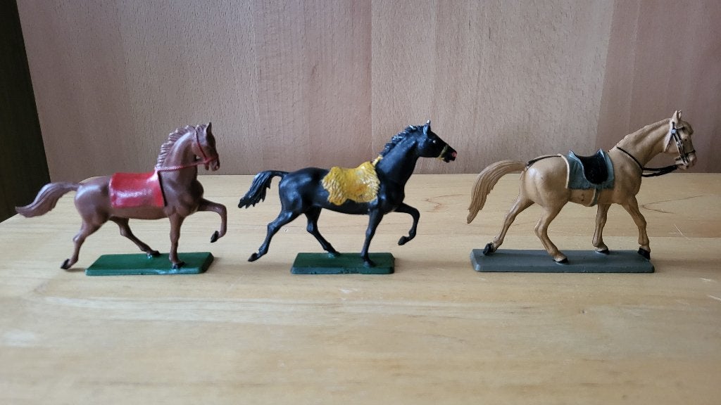 Lot de 3 chevaux Starlux Vintage, Enlèvement