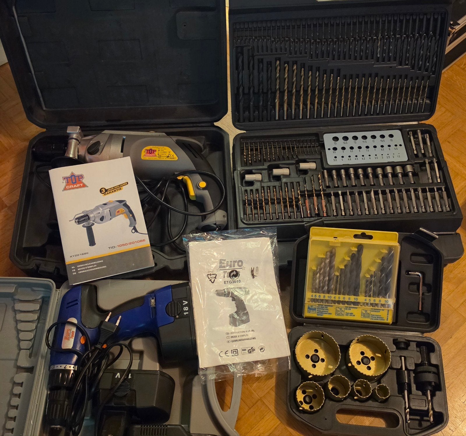 Ensembles de perceuses et d'outils, Bricolage & Construction, Outillage | Foreuses, Perceuse, Enlèvement