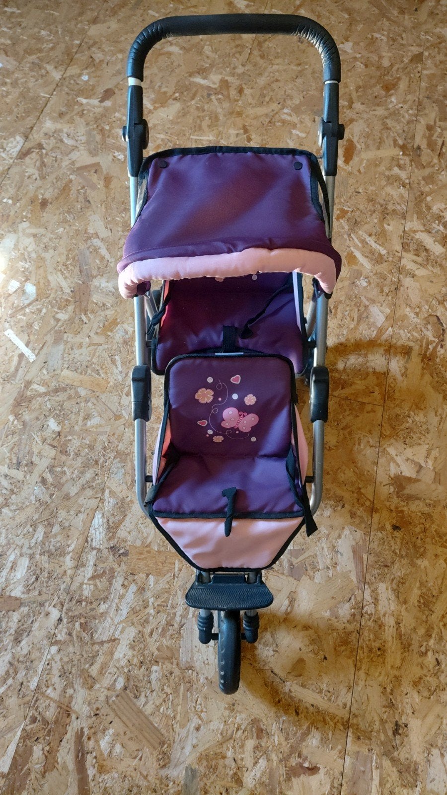Poppenwagen voor 2 poppen, Kinderen en Baby's, Ophalen, Zo goed als nieuw