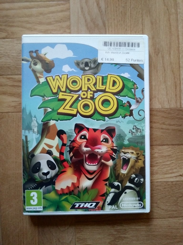 Jeu World of Zoo pour Wii, Enlèvement ou Envoi, Comme neuf, À partir de 3 ans, Un ordinateur
