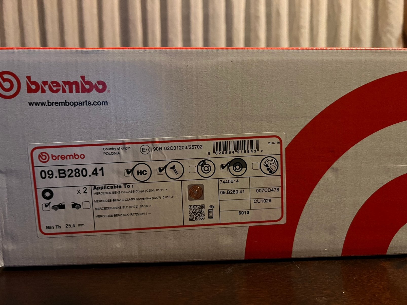 Disques de frein Brembo, Autos : Pièces & Accessoires, Enlèvement, Mercedes-Benz