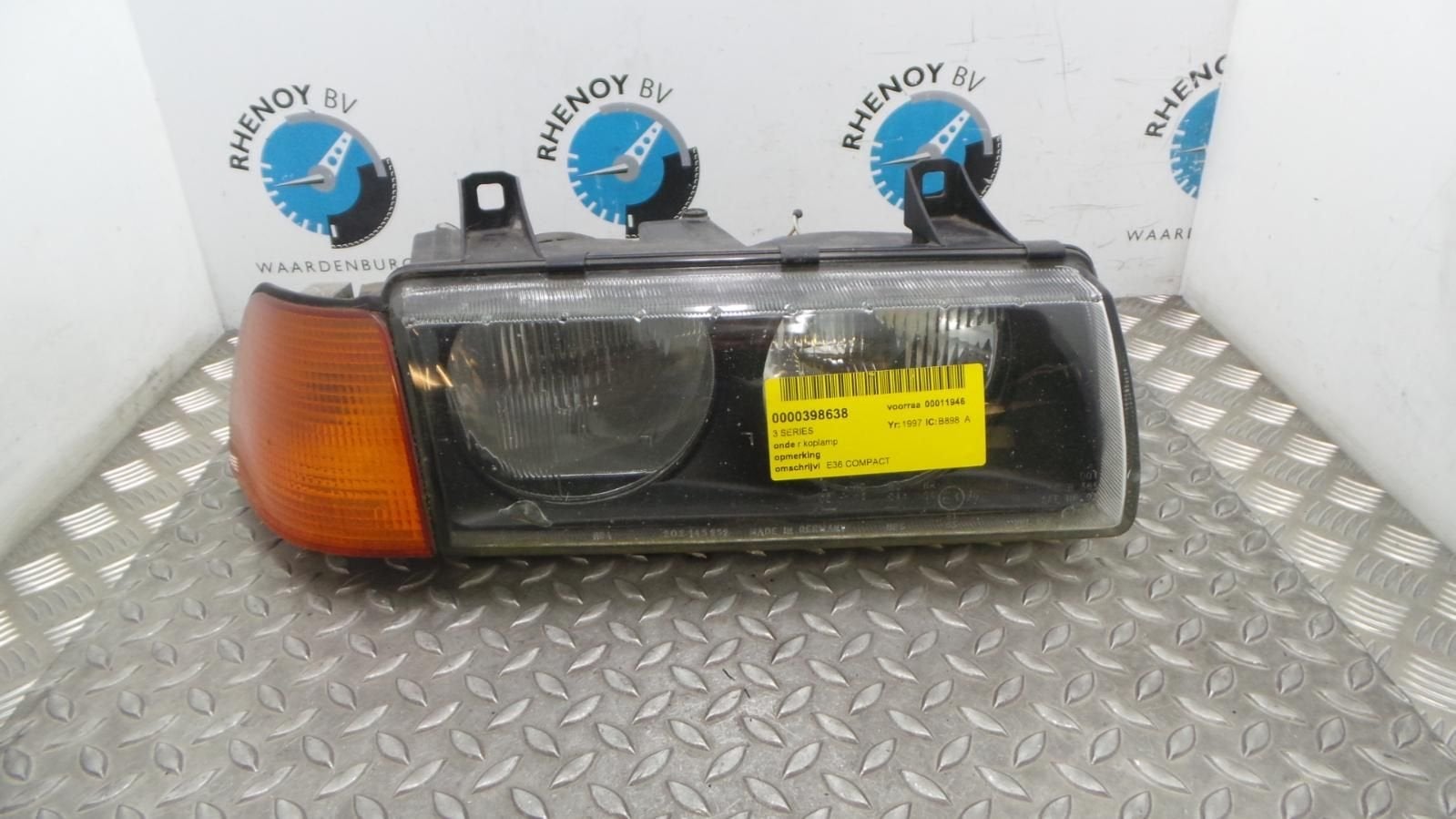 BMW 3 SERIES KOPLAMP R 1997, Auto-onderdelen, Ophalen of Verzenden, Gebruikt, ARN erkend