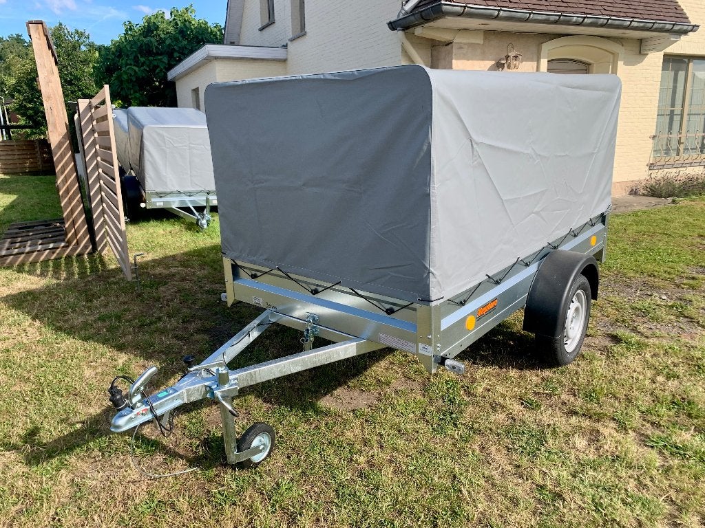 Aanhangwagen met huif en zeil 236x129 nieuw, Autos : Divers, Remorques, Enlèvement, Neuf