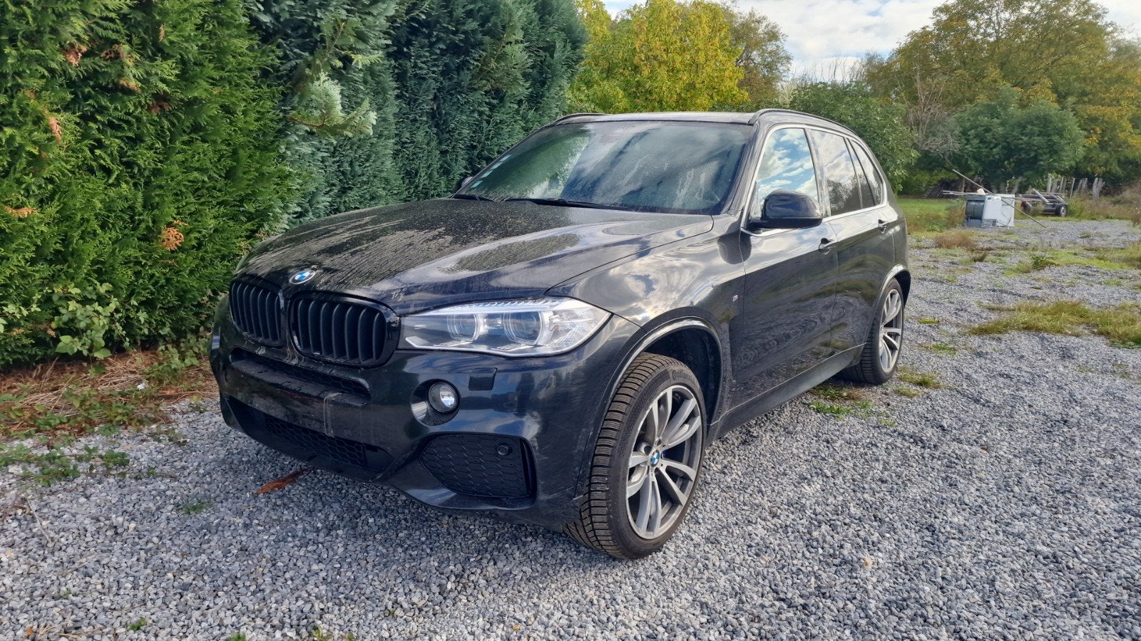 Bmw x5 M pack 3.0d 2016 euro6b Individual, Auto's, Automaat, Zwart, Bruin, Diesel
