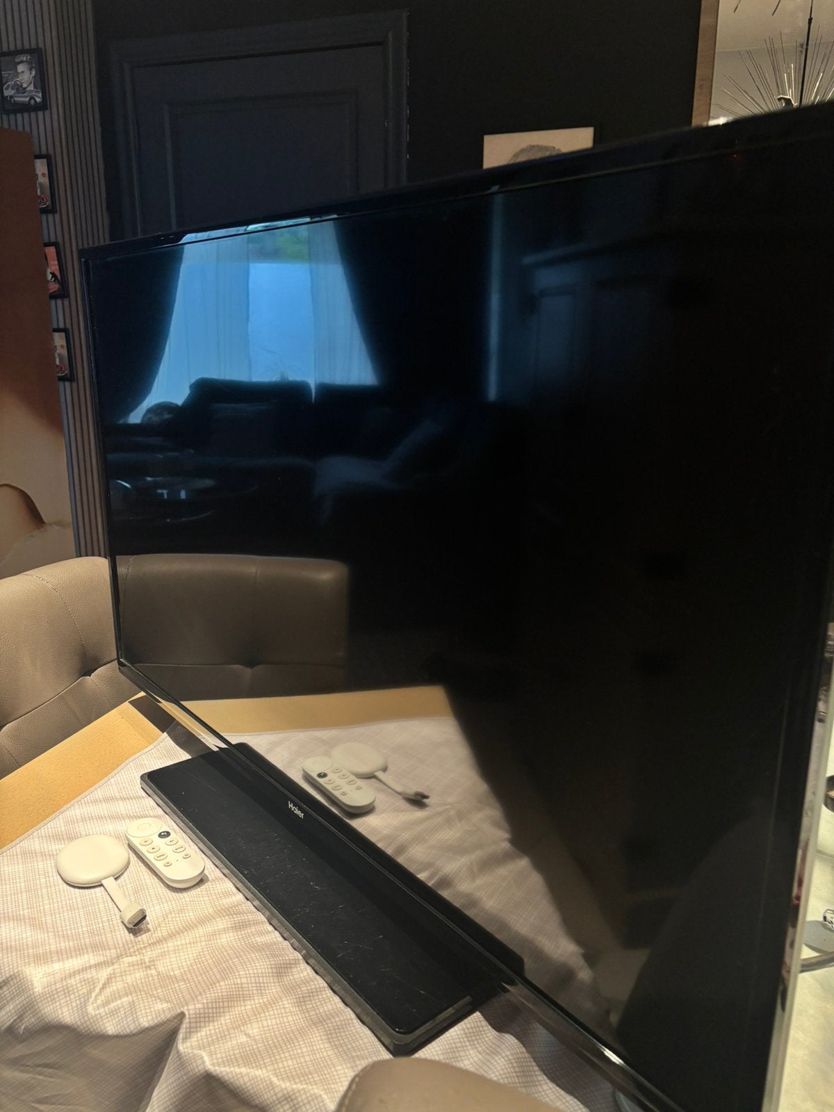 Haier smart tv met chrome cast, Enlèvement, Comme neuf, Smart TV