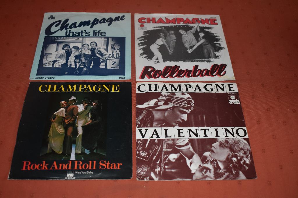 45t's van de rockband "champagne", CD & DVD, Vinyles | Rock, Comme neuf, Pop rock, 1970 - 1979, Enlèvement ou Envoi