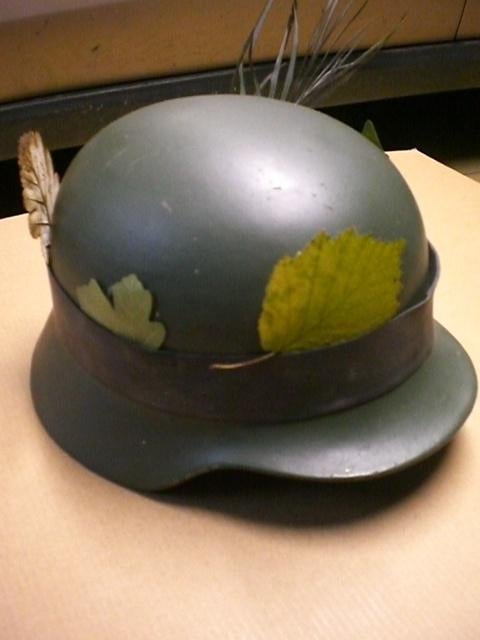 Coque de casque WWII, Collections, Objets militaires | Seconde Guerre mondiale, Enlèvement ou Envoi, Armée de terre, Casque ou Béret