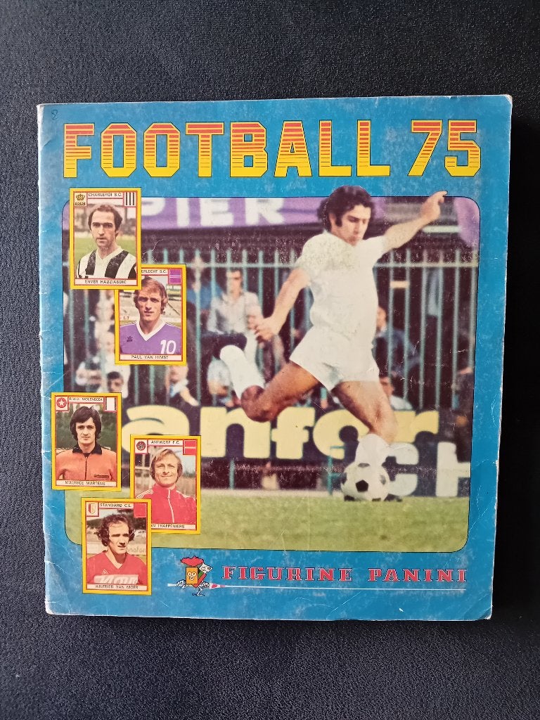 panini stickerboek Football 75, Ophalen of Verzenden, Zo goed als nieuw, Plaatje