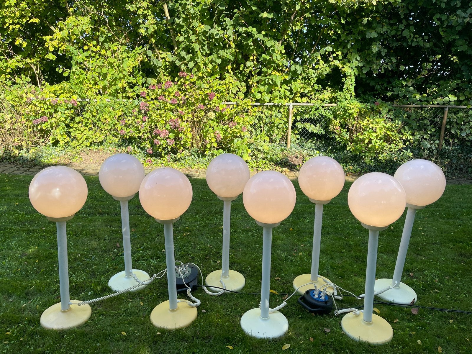 14 Staande tuinlampen, Tuin en Terras, Ophalen, Kunststof, Gebruikt, Staande lamp