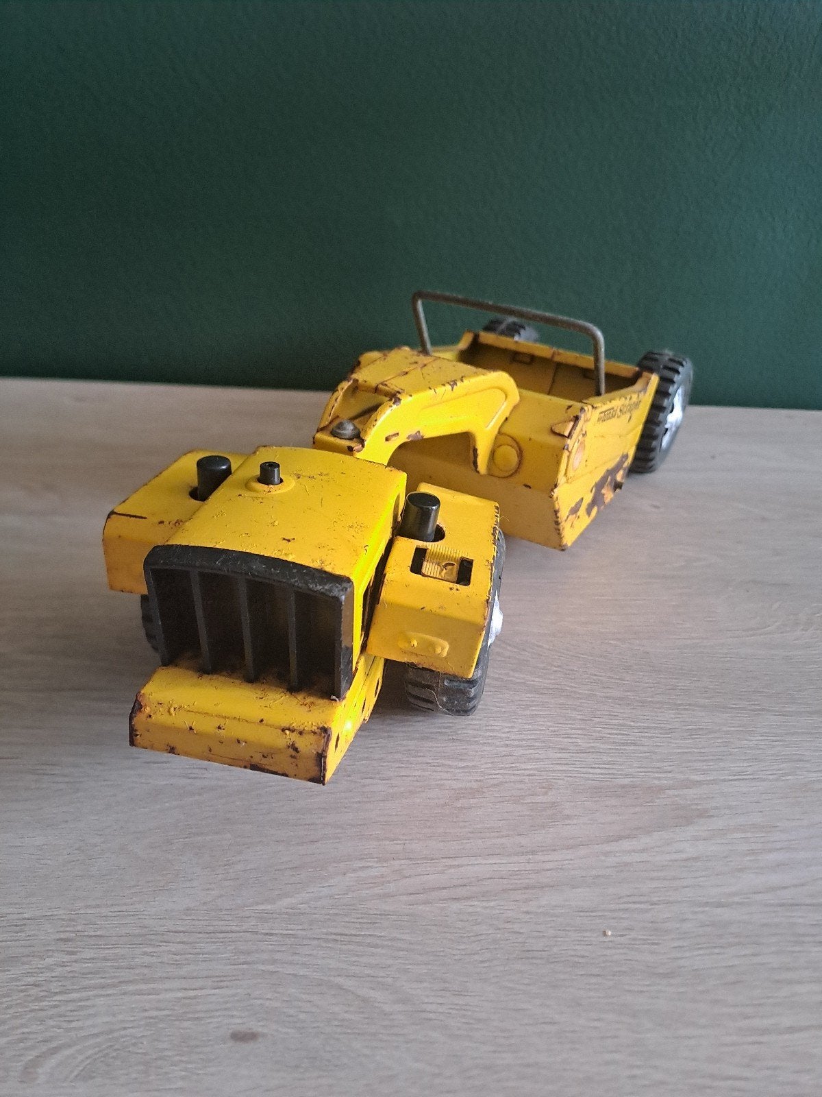 Vintage 1970's Tonka Mini Scraper Pressed Steel, Antiek en Kunst, Ophalen