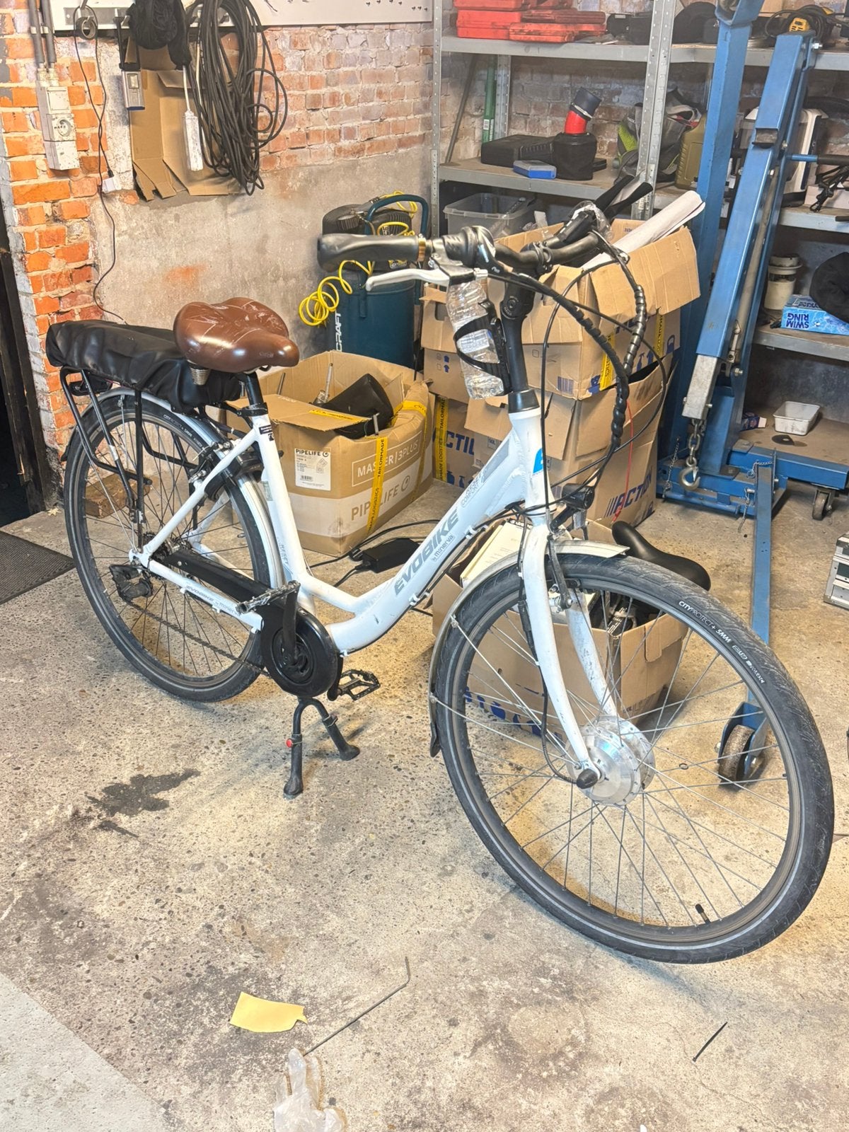 Minerva Evobike Reset Comfort 2021 Batterij nog top + lader, Zo goed als nieuw, 51 tot 55 cm, 50 km per accu of meer, Ophalen