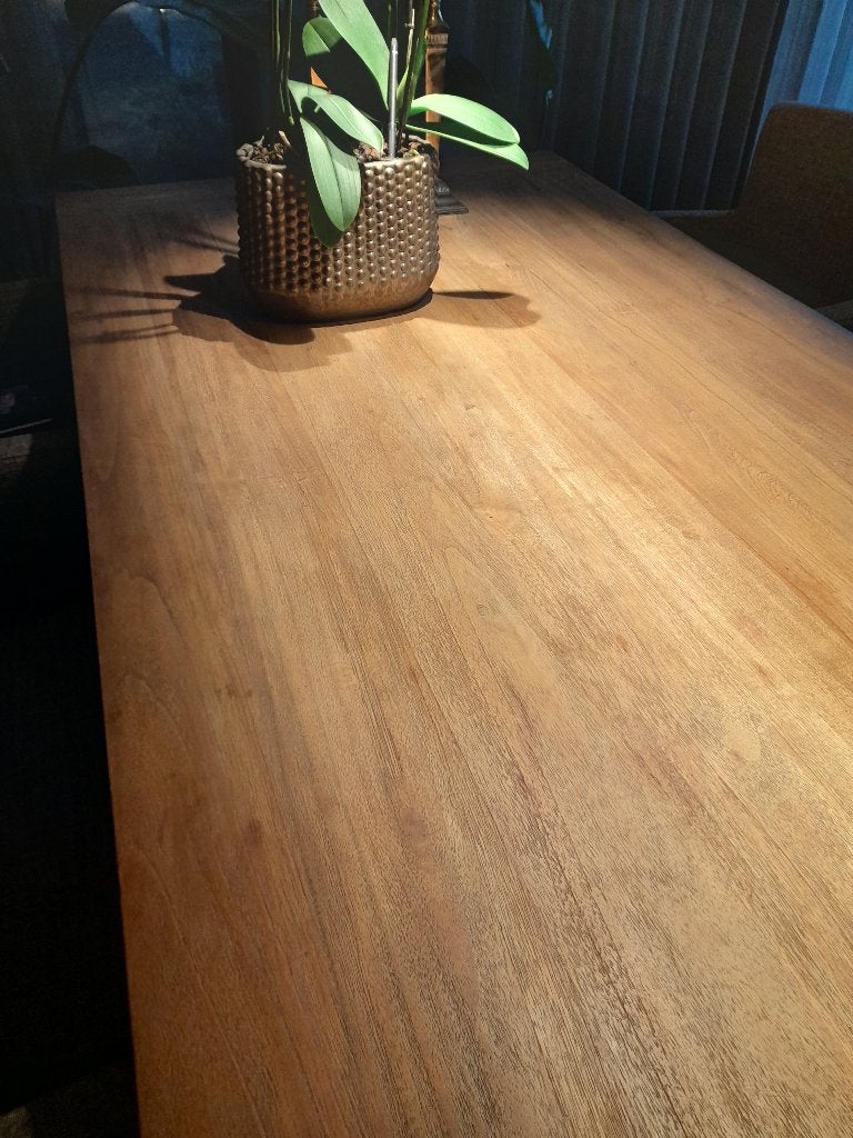 Eettafel, Huis en Inrichting, Ophalen, Gebruikt, 100 tot 150 cm, 200 cm of meer