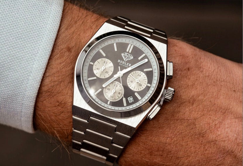 Hodler Torvane Luxe Horloge, Handtassen en Accessoires, Horloges | Heren, Staal, Staal, Polshorloge, Ophalen of Verzenden