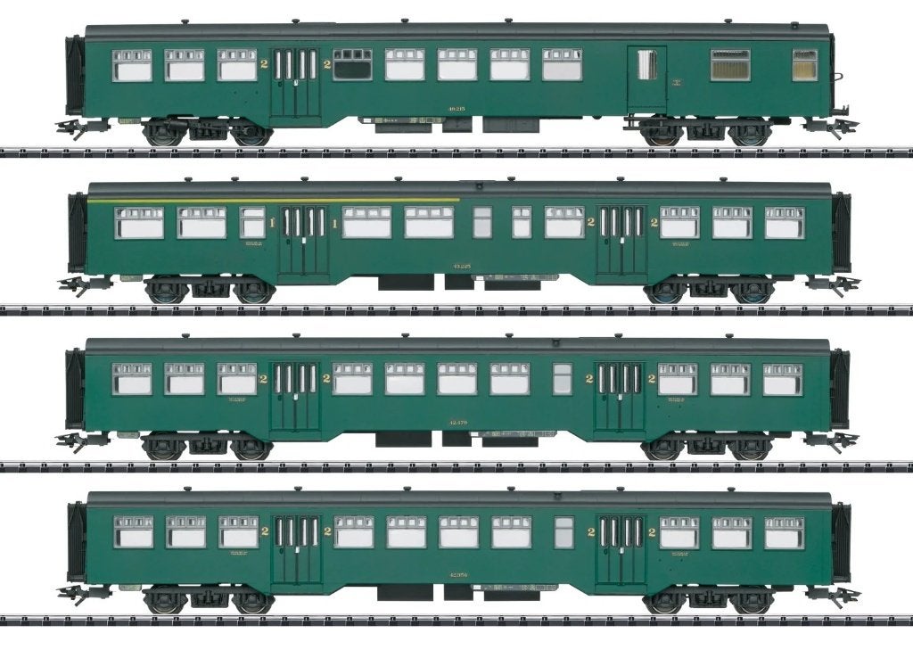 Trix 23221 coffert 4 voitures M2 SNCB NMBS, Hobby en Vrije tijd, Modeltreinen | H0, Treinset, Gelijkstroom, Trix, Ophalen of Verzenden