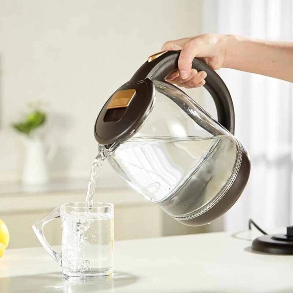 Hausberg Luxe Waterkoker van Glas, 2 L. Gratis verzending!, 1 tot 2 liter, Verzenden, Nieuw, Draadloos