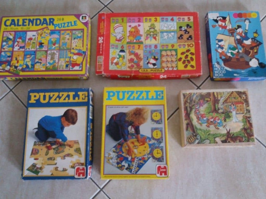 6 puzzels ( retro) max 30 stukkken, Kinderen en Baby's, Speelgoed | Kinderpuzzels, Ophalen of Verzenden, 10 tot 50 stukjes, Gebruikt