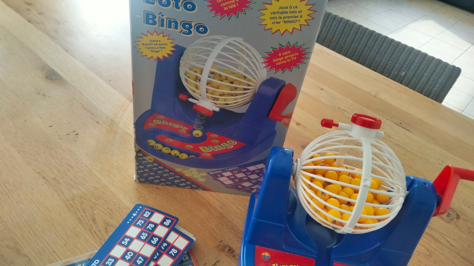 Bingo spel, Ophalen