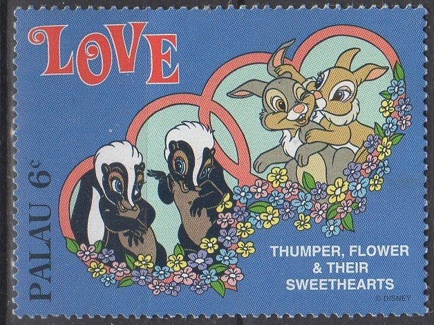 Palau - Bambi "Thumper en het Bloempje" 1996, Postzegels en Munten, Postzegels | Oceanië, Verzenden, Postfris