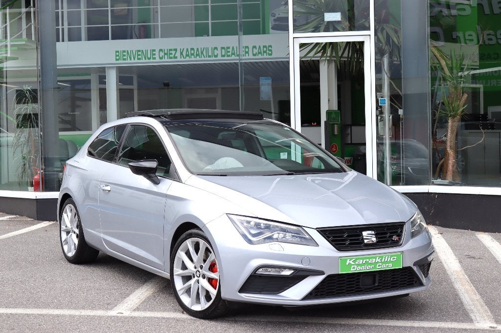 SEAT LEON FR 1.8TSI 180CV TOIT PANO LED GPS FULL OPTIONS, Autos, Seat, Cuir, Argent ou Gris, Achat, Euro 6
