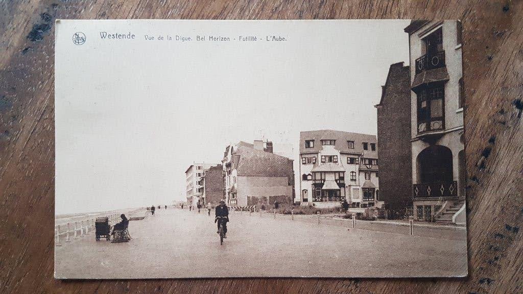 Postkaart Westende Vue de la digue Bel horizon, Collections, Cartes postales | Belgique, Enlèvement ou Envoi, 1920 à 1940, Affranchie