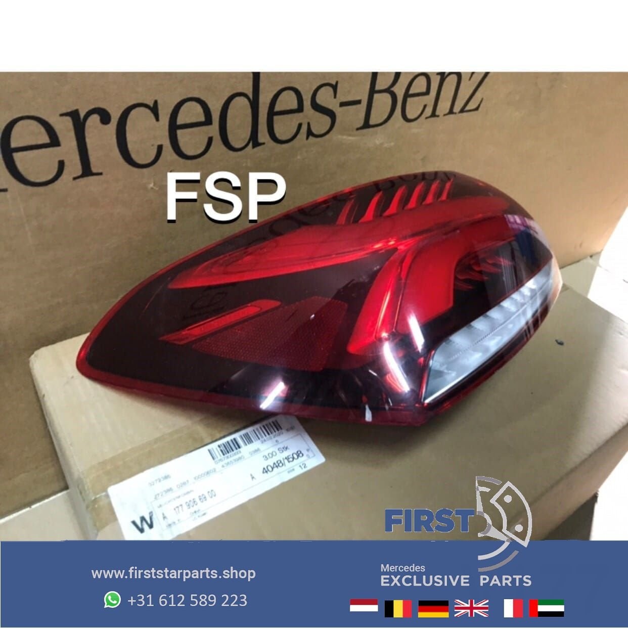V177 A Klasse SEDAN LED ACHTERLICHT LINKS ORIGINEEL Mercedes, -, Ophalen of Verzenden, -, Gereviseerd