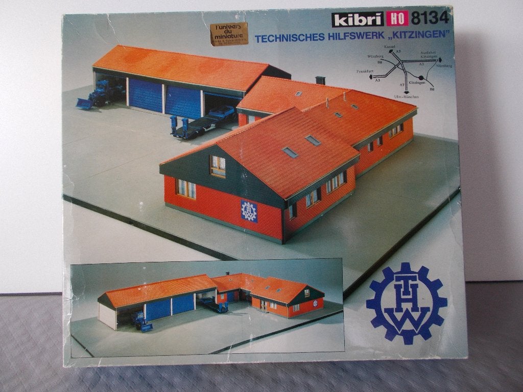CASERNE THW KITZINGEN - KIBRI 8134 - 1:87, Hobby & Loisirs créatifs, Trains miniatures | HO, Neuf, Autres marques, Pont, Tunnel ou Bâtiment