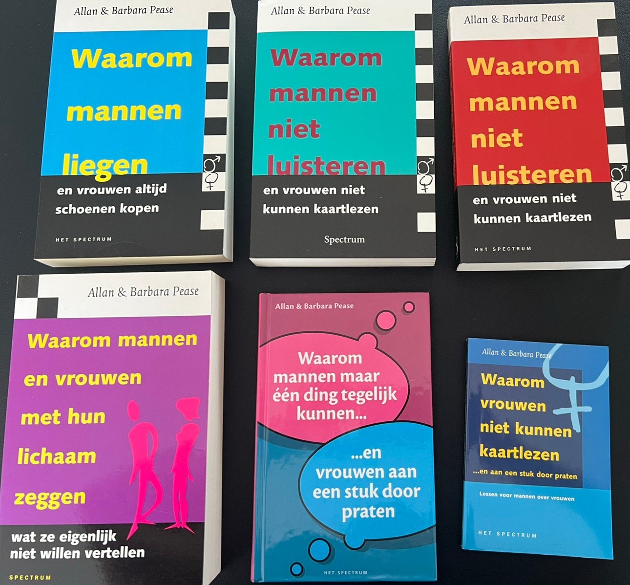 Pakket 6 boeken Allan & Barbara Pease – mannen & vrouwen, Ophalen of Verzenden, Zo goed als nieuw