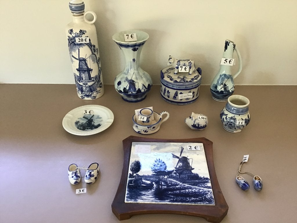 10 pièces de bleu de Delft à prix avantageux, Antiquités & Art, Enlèvement ou Envoi