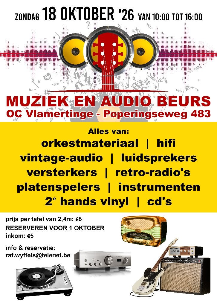 Muziek en Audiobeurs 2026, Ophalen of Verzenden