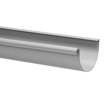 dakgoot G125 lichtgrijs 3m + eindstuk + einduitloop, Ophalen, 2 tot 4 meter, PVC, Nieuw
