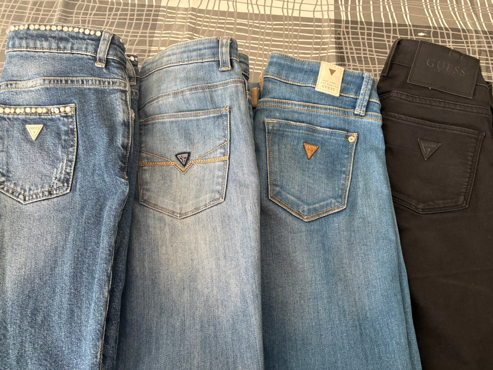 4 Guess broeken 12jaar, Ophalen, Zo goed als nieuw, Overige kleuren, Overige jeansmaten