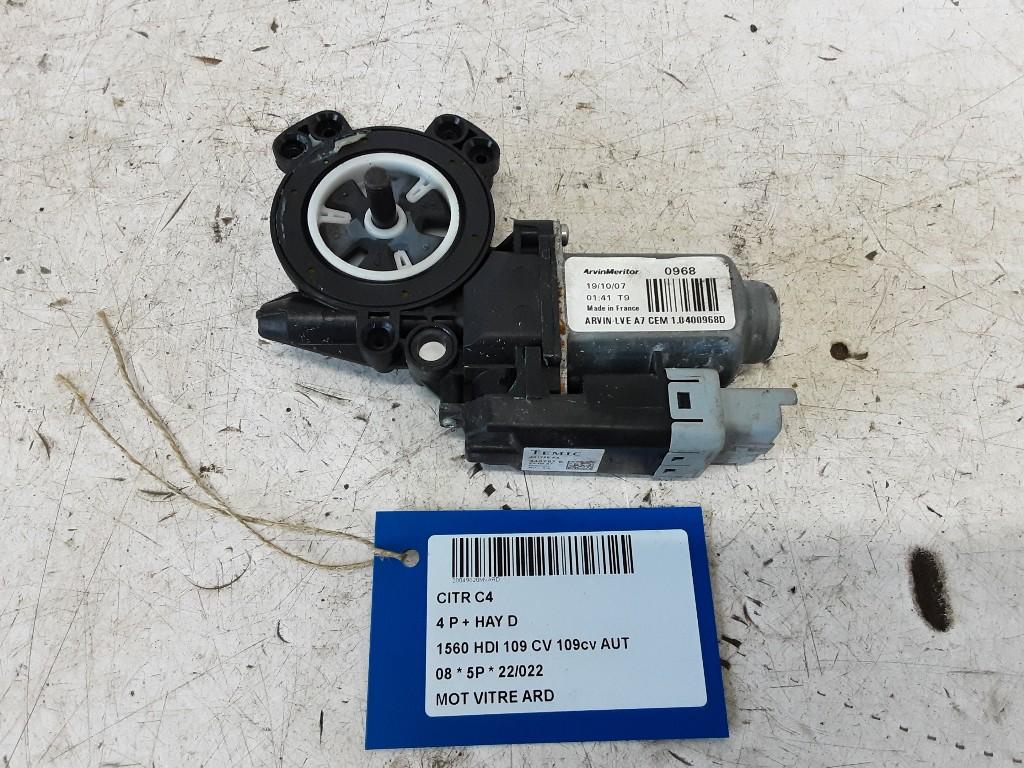 MOTEUR LEVE VITRE ELECTRIQUE ARRIÈRE DROIT Citroën, Utilisé, Arrière, Citroën