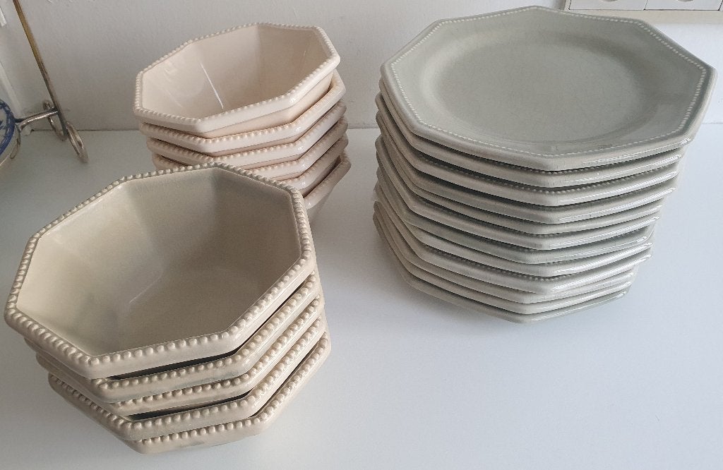 Keramisch servies, handgemaakt door „C. Pichon”, Overige merken, Keramiek, Ophalen of Verzenden, Zo goed als nieuw
