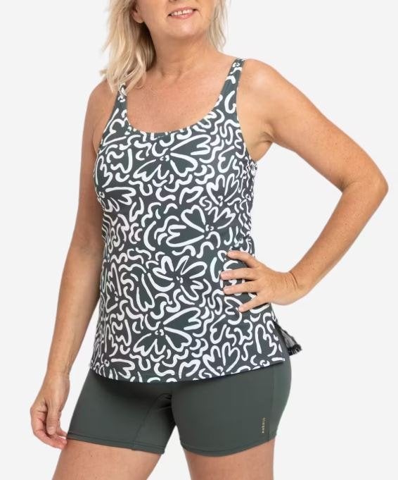 Damesbadpak met tankini-effect, Meerkleurig, Badpak, Ophalen of Verzenden, Zo goed als nieuw