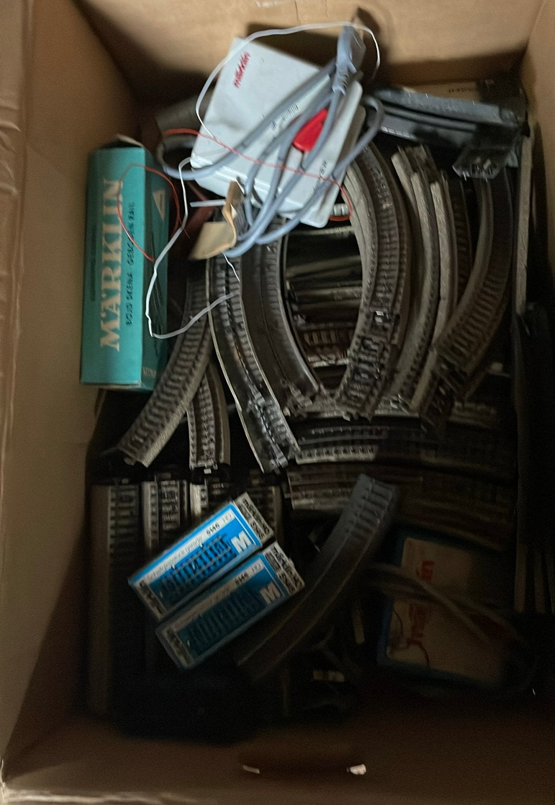 Set Marklin treinsporen en transformators, Hobby en Vrije tijd, Modeltreinen | Overige schalen, Ophalen, Gebruikt, Rails, Märklin