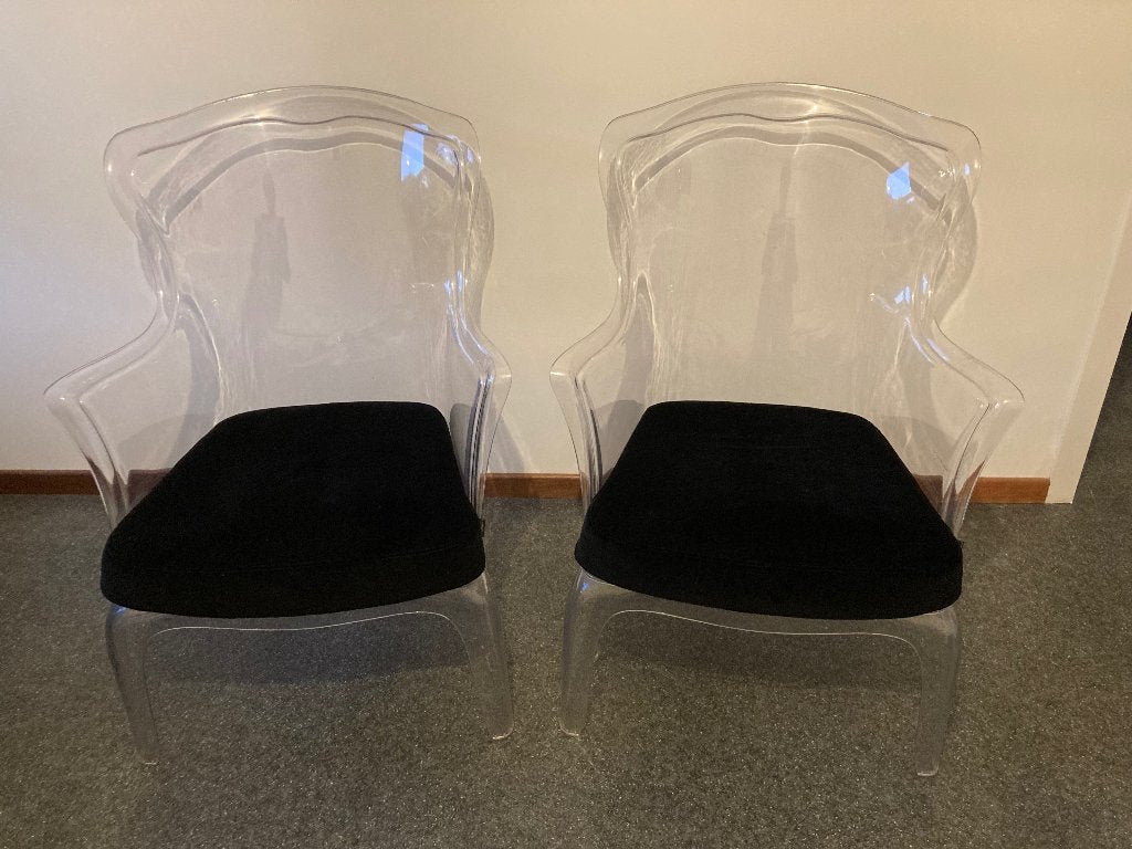 Paire fauteuils design Pedrali avec coussins, Enlèvement