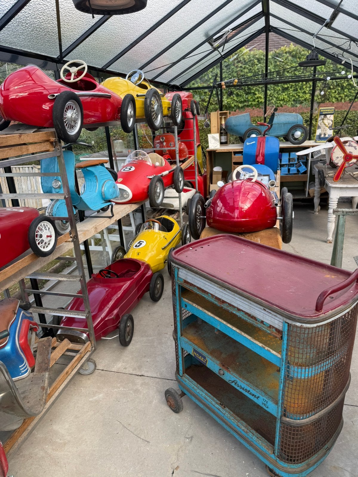 Garage à chariots HAZET, Enlèvement