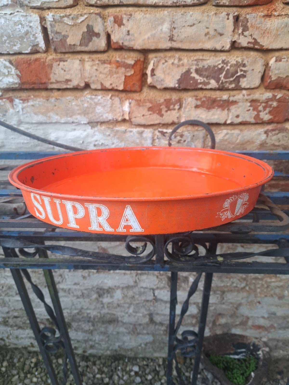 Supra - plateau à plateaux, Envoi, Utilisé, Panneau, Plaque ou Plaquette publicitaire, Autres marques
