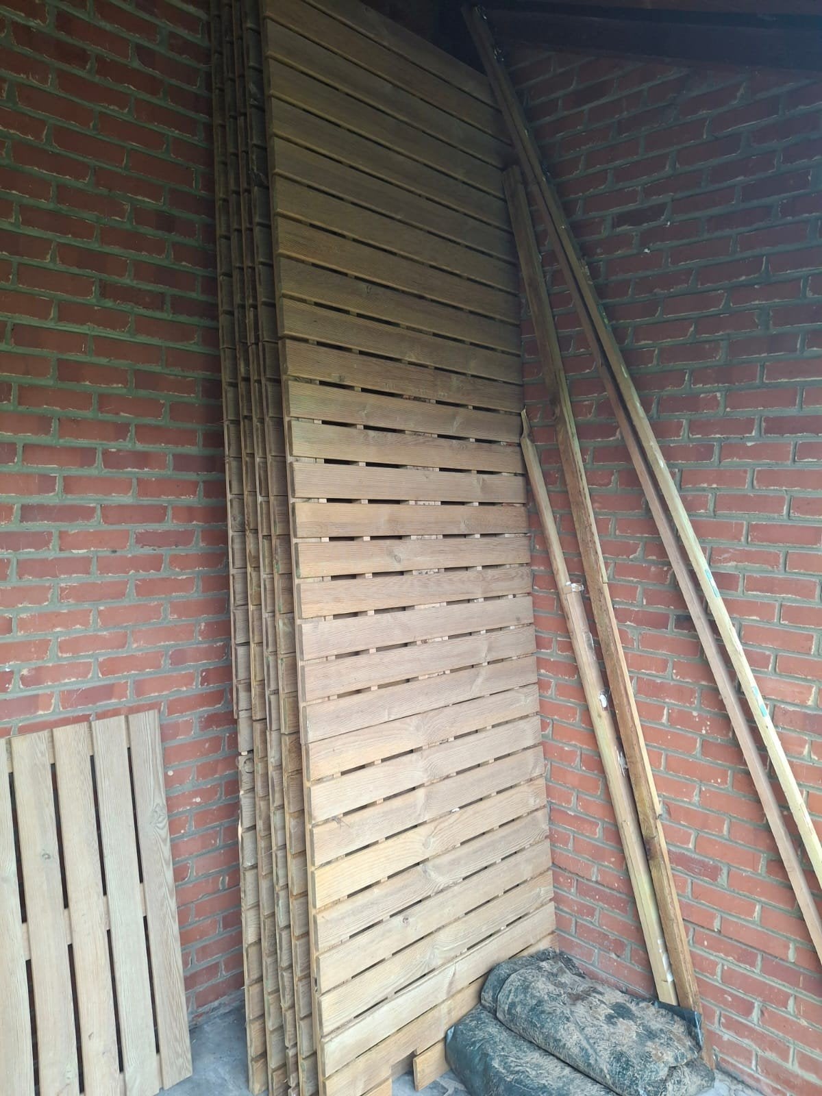 plancher pour terrasse jardin, Tuin en Terras, Palen, Balken en Planken, Ophalen, Planken