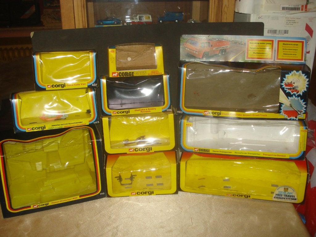 CORGI Lot de 10 Anciennes Boîtes Originales pour Véhicules, Enlèvement ou Envoi, Utilisé, Bus ou Camion, Corgi