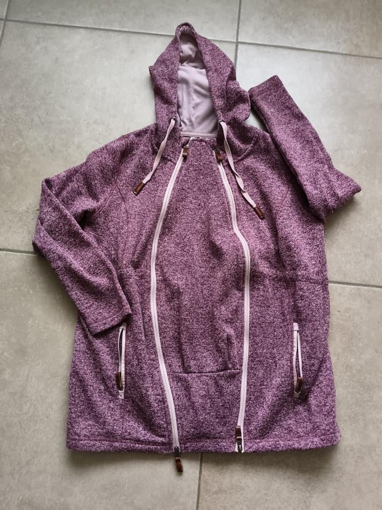 Draagjas/zwangerschapsjas fleece/oud-roze/maat 42-44, Kleding | Dames, Zwangerschapskleding, Ophalen, Bonprix, Maat 42/44 (L)