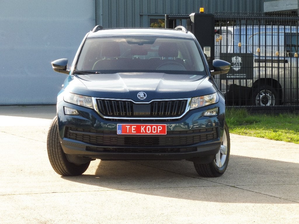 Skoda Kodiaq, 2.0TDI, 2021, Automaat, 7 zit, Keyless Go, ..., Auto's, Stof, 2000 kg, Blauw, 7 zetels