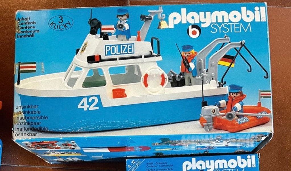 Playmobil Geobra Vintage - Set van 3 sets met dozen, Gebruikt, Complete set, Ophalen of Verzenden, Boot/Schip