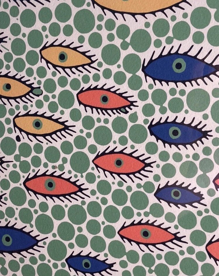 Yayoi Kusama : lithographie 40 par 50 cm. Vendue encadrée, Antiquités & Art, Art | Lithographies & Sérigraphies, Enlèvement ou Envoi