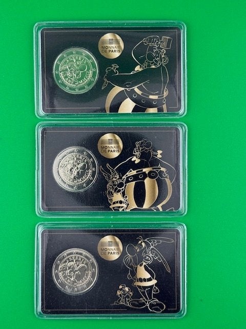 Herdenkingsmunt Asterix, Timbres & Monnaies, Enlèvement ou Envoi, France, 2 euros, Monnaie en vrac
