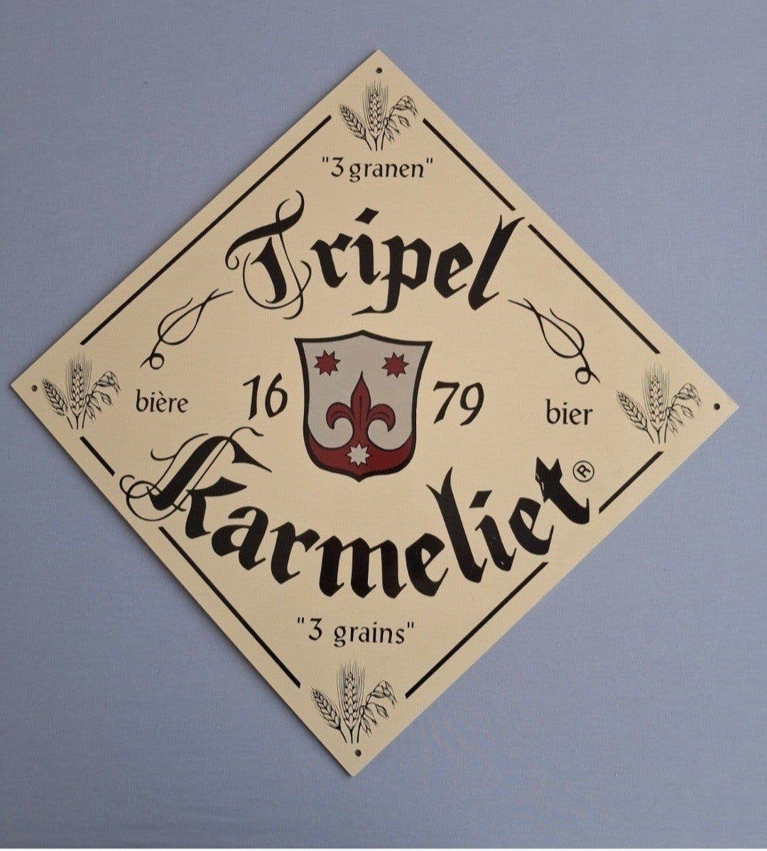 Te koop Tripel karmeliet bord., Verzamelen, Ophalen