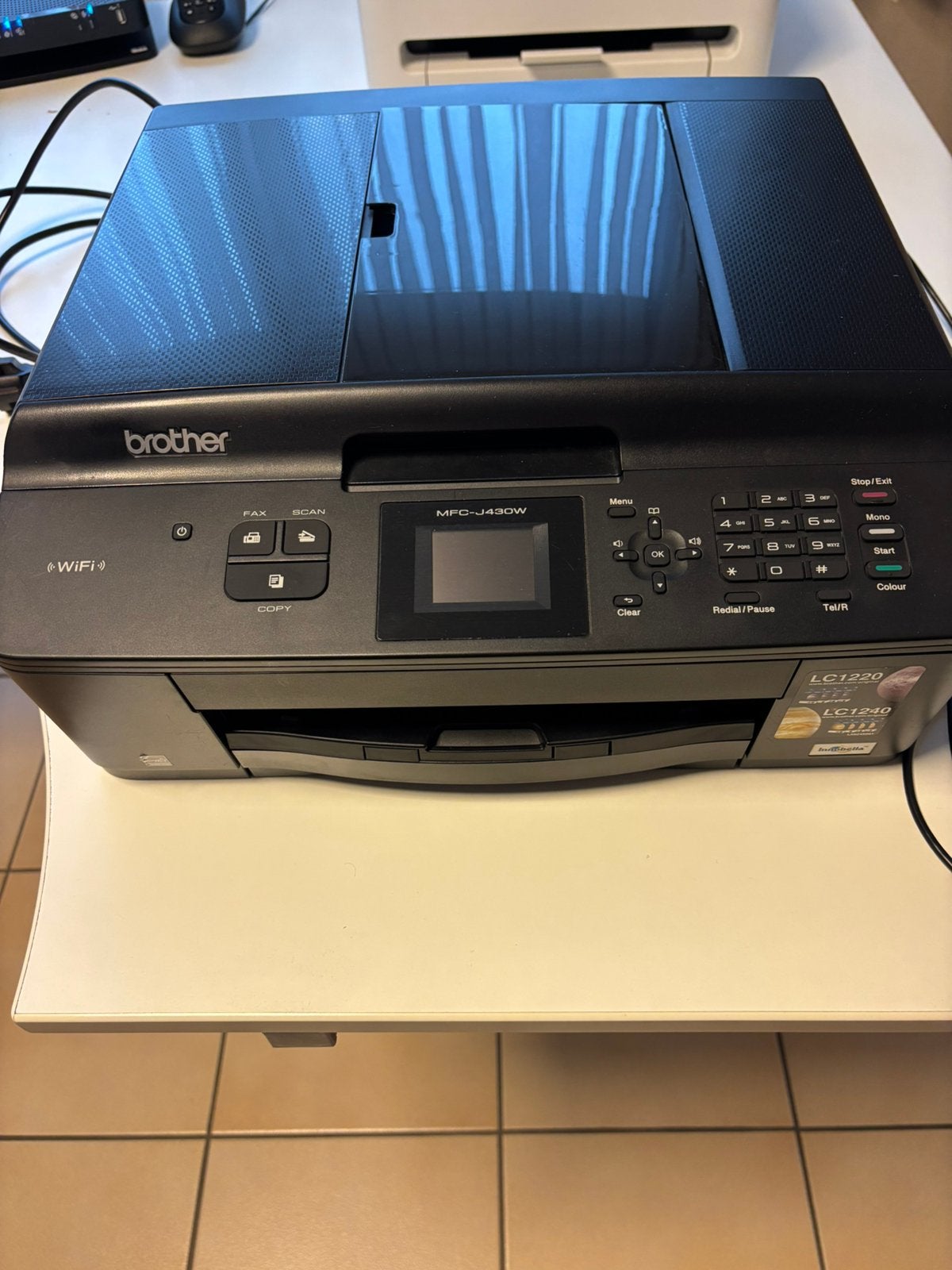 Brother MFC-J430W te koop, Informatique & Logiciels, Enlèvement, Imprimante à jet d'encre, Fax, Comme neuf