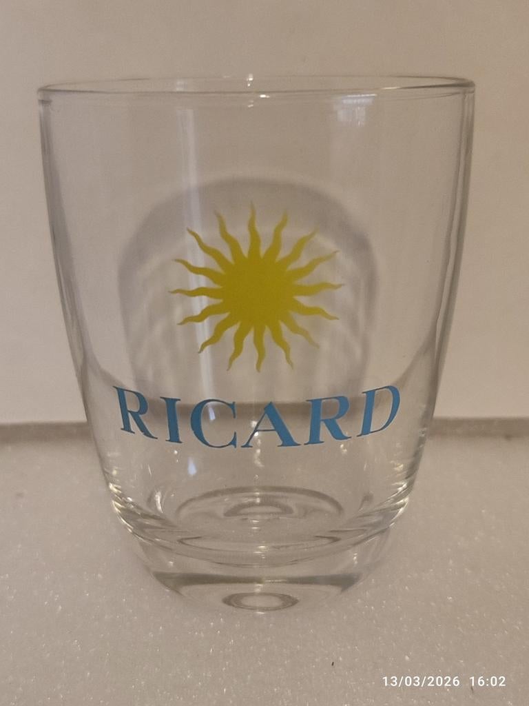 Zeldzaam: RICARD Soleil ️ -glas., Verzamelen, Ophalen of Verzenden, Zo goed als nieuw, Gebruiksvoorwerp